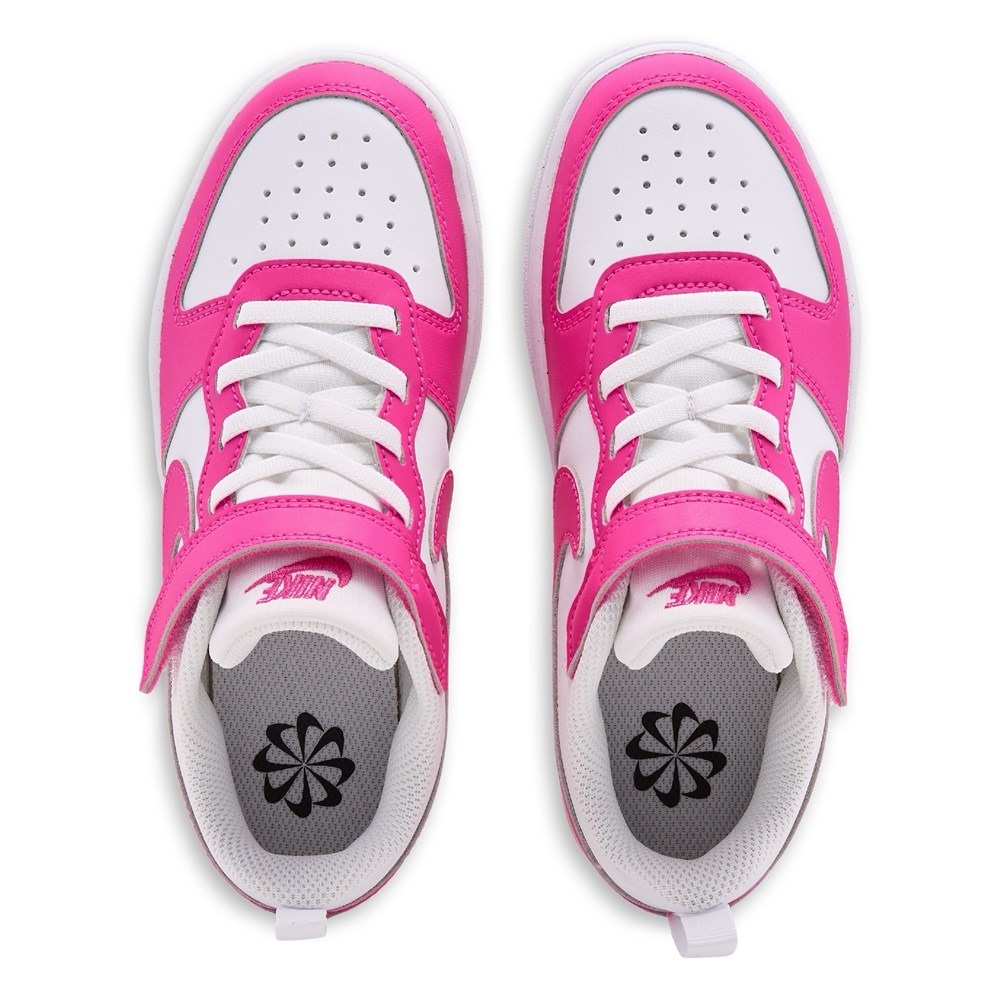 Nike Kids Pink and White Sneakers